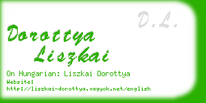 dorottya liszkai business card